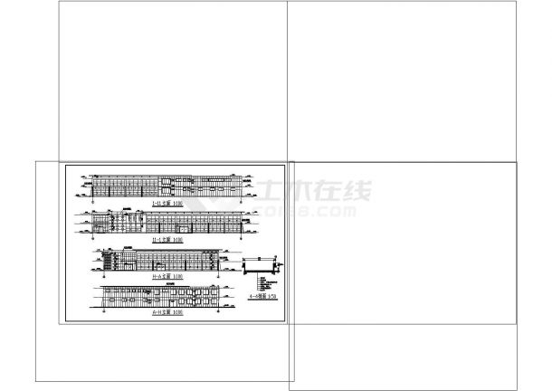 车展厅施工图设计cad非常标准图纸-图二