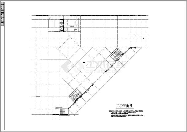 1万平米左右9层框混结构商业楼平立面设计CAD图纸（含天面层）-图二