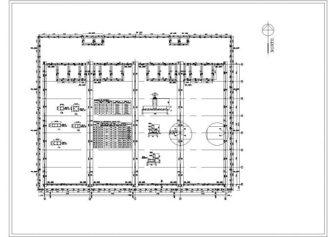 某单层轻钢结构厂房设计cad结构施工图纸（英文标注）_图1