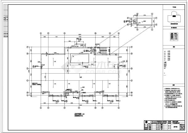广州某地三层幼儿园建筑设计施工图，共10张图纸-图一