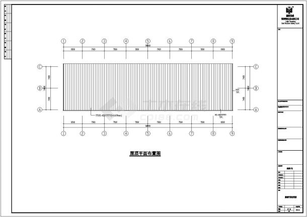 某石化公司钢结构厂房设计cad结构方案图-图二