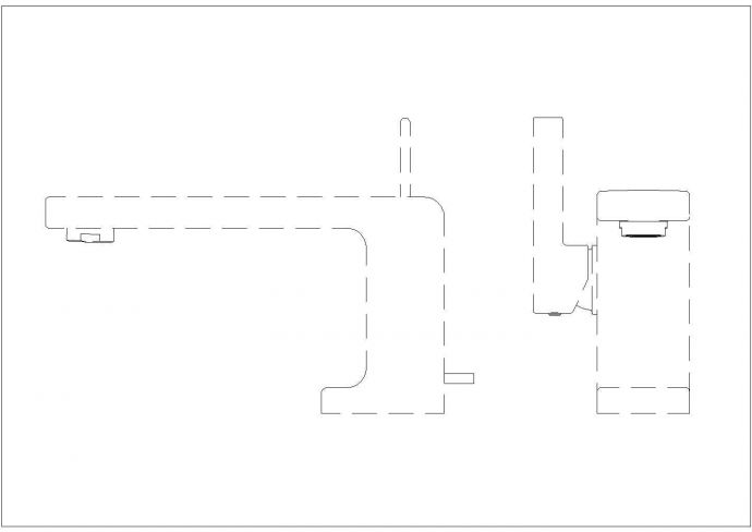 某龙头CAD节点构造详细设计图纸_图1