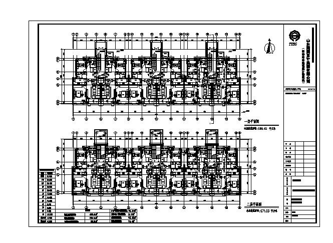 某11层住房户型一梯两户设计图_图1