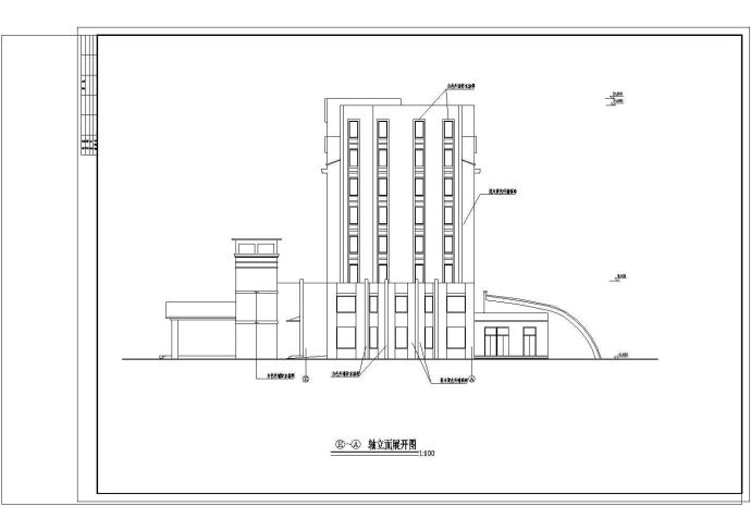某多层框架结构豪华宾馆大楼（16708㎡）设计CAD全套建筑施工图（含设计说明）_图1