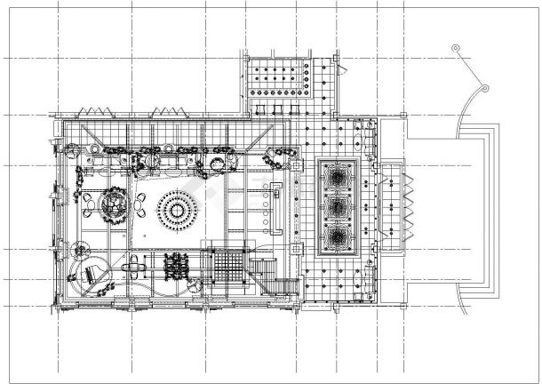 某高档宾馆四季厅设计CAD施工图-图一