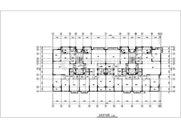 3栋小高层住宅扩初CAD建筑设计图纸-图一