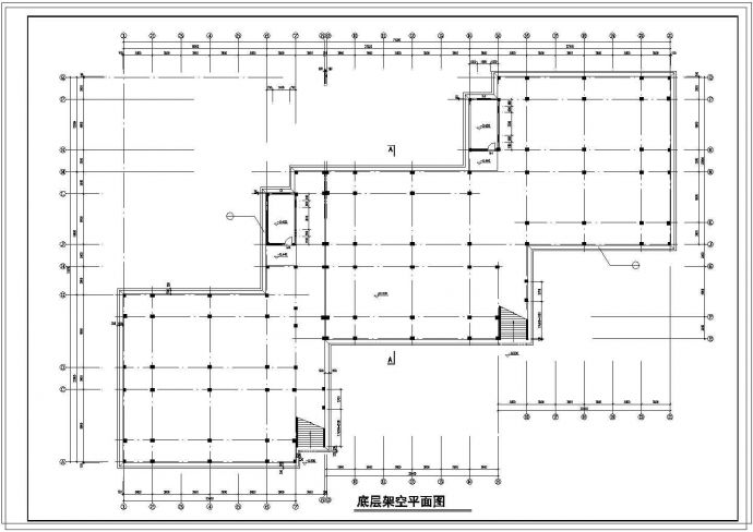 某学院多层宿舍楼建筑施工CAD图_图1