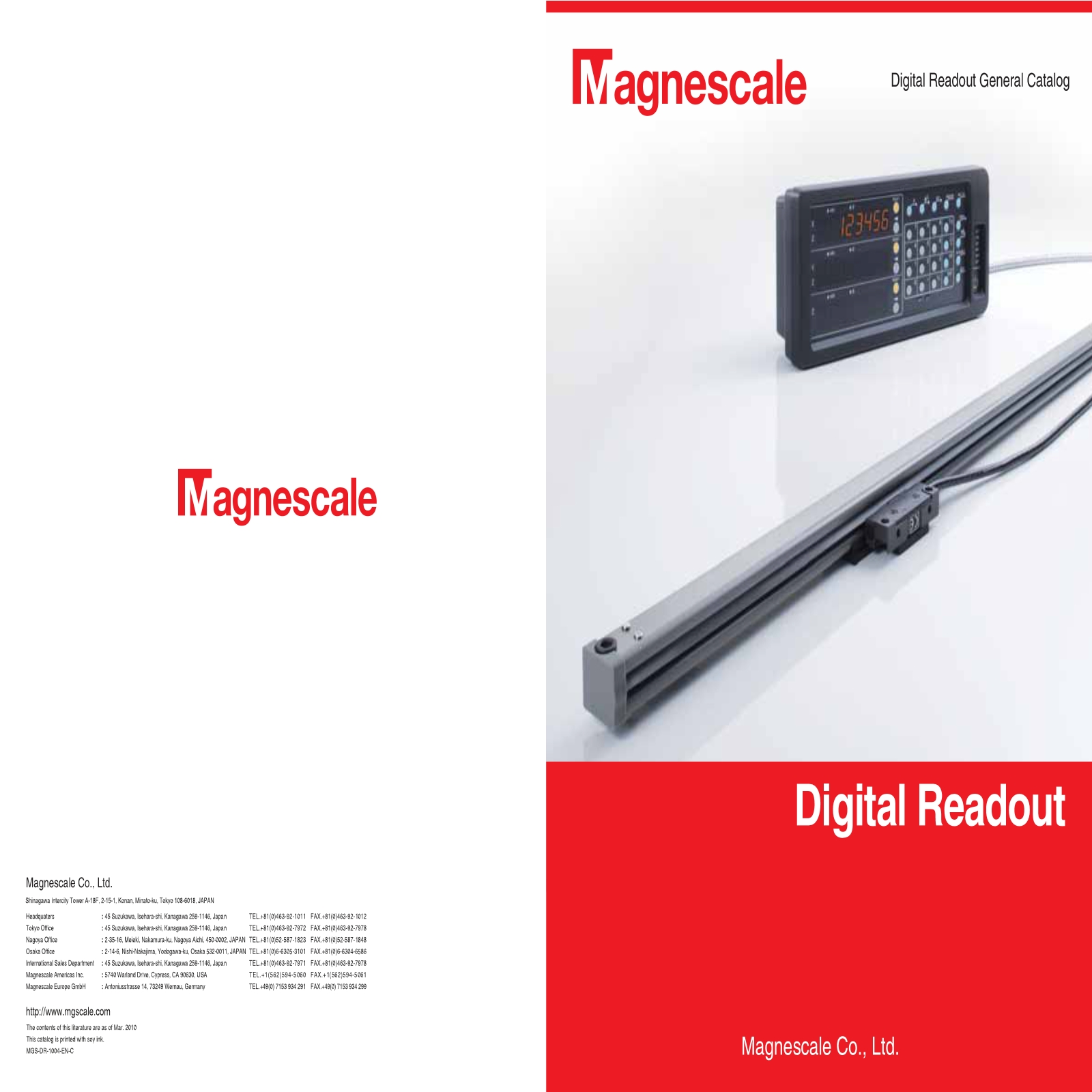 Magnescale磁栅测量系统