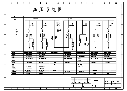 变电站设计_某城市企业变电站高低压系统设计cad图纸-图二