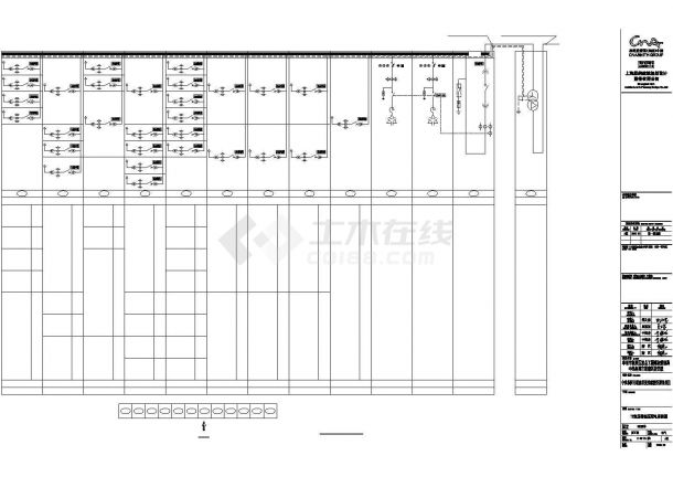 CAD电气设计施工图纸-变电站系统图-图二