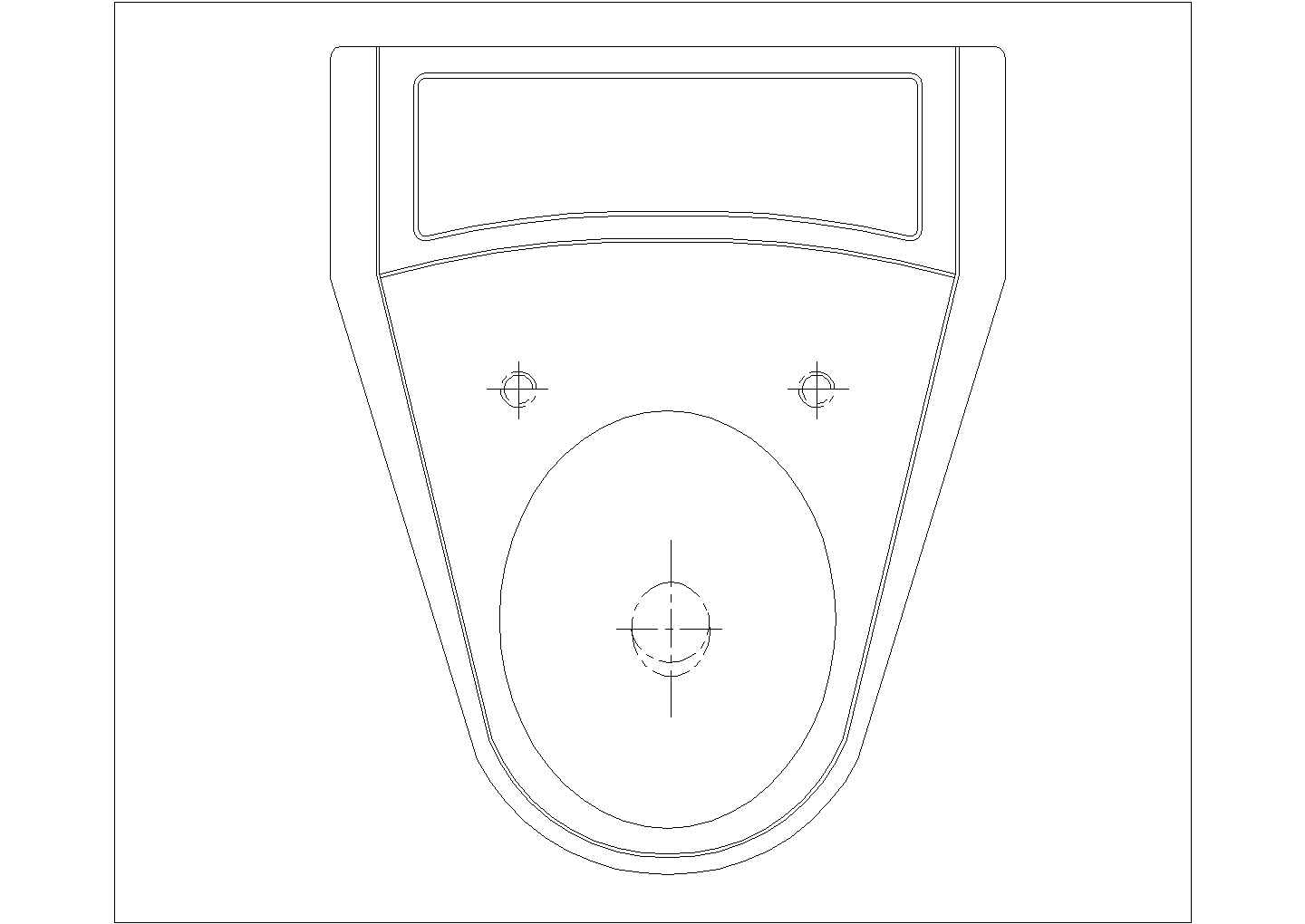 某马桶平面CAD剖面节点图纸