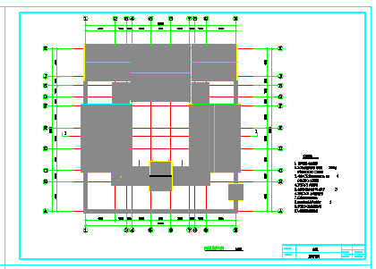 单层北京经典四合院建筑设计cad施工图纸-图二