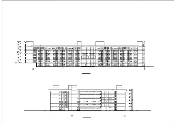 2.9万平米6层框架结构教学综合楼全套建筑设计CAD图纸-图二