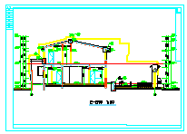 某现代式四合院CAD建筑设计图