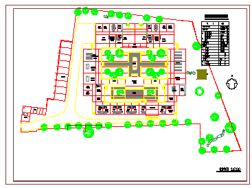 二层四合院式住宅建筑平立面设计施工CAD图纸-图二