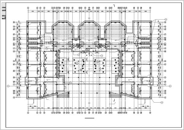 合肥市某实验中学1.3万平米五层框架结构教学楼建筑设计CAD图纸-图二