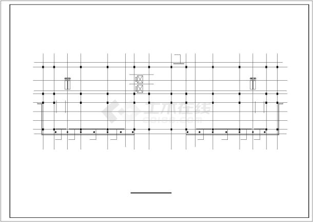 13981平方米高层办公楼建筑设计施工cad图，共十二张-图一