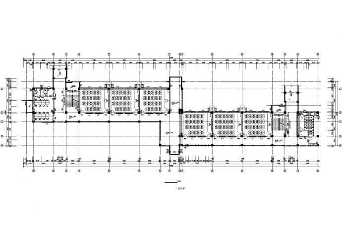 崇州某大学1.1万平米6层框架结构教学综合楼建筑设计CAD图纸_图1