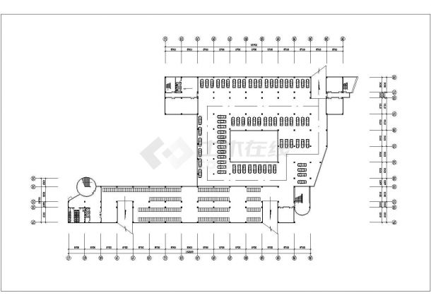 沈阳市某职业技术学校1.2万平米5层框架结构教学楼建筑设计CAD图纸-图一
