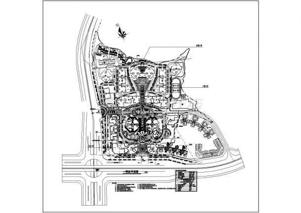 小区规划总图7CAD图纸-图一