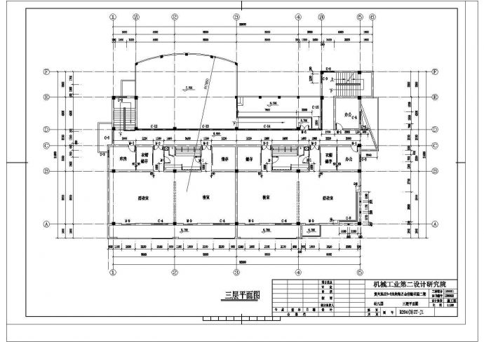 690平方米四层幼儿园建筑施工cad图，共二十二张_图1
