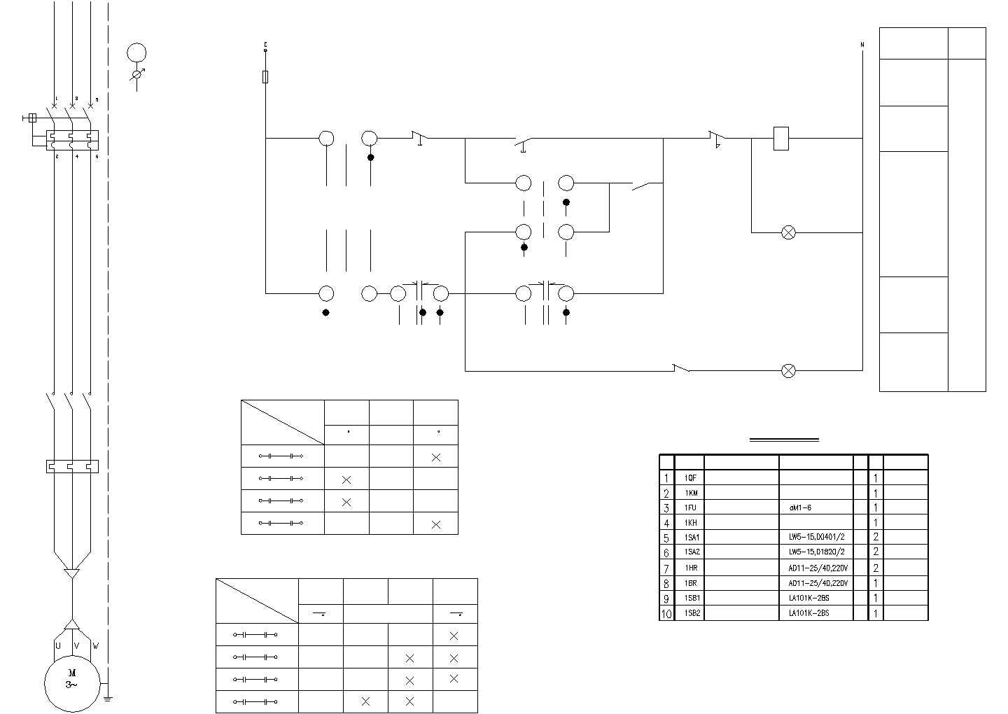 电机控制原理CAD图纸设计