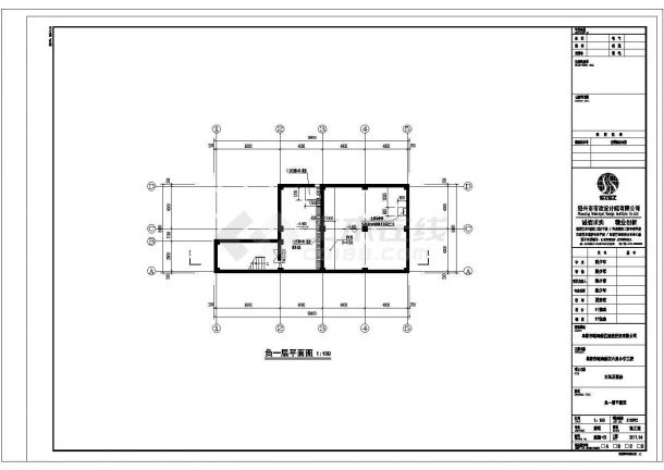 六里泵房建筑完整CAD设计施工图纸-图二