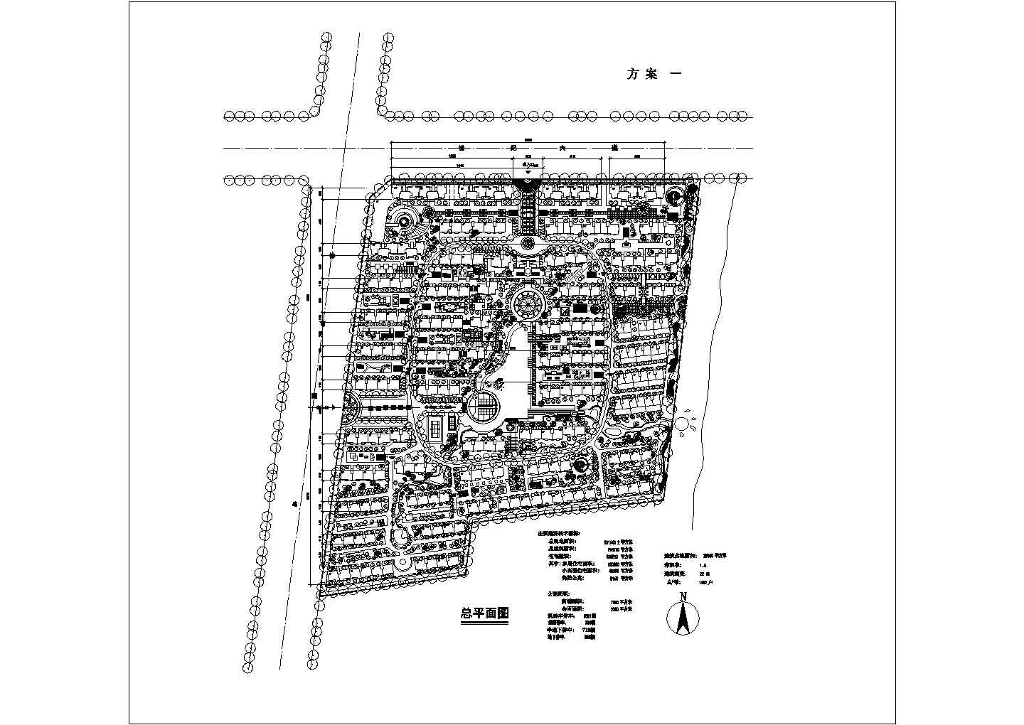 小区建筑规划图纸 (2)CAD图纸