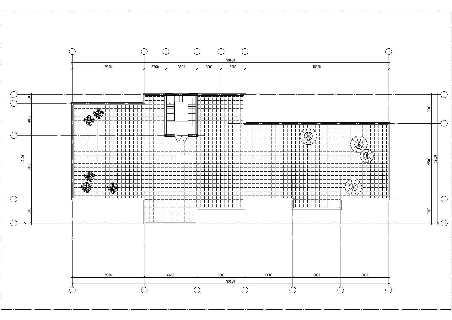 2层982平米砖混结构广场小区幼儿园建筑方案设计图