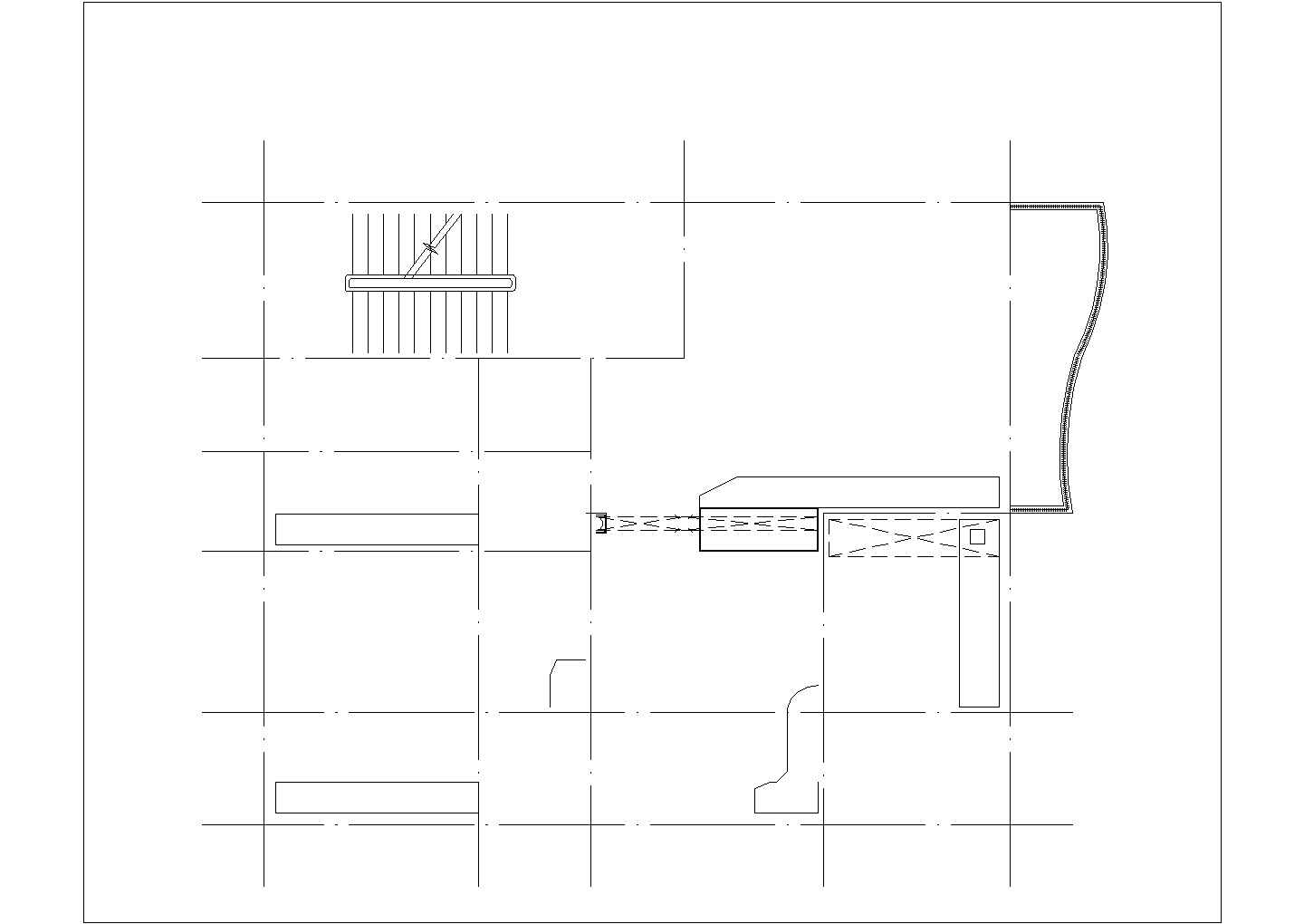 1200平米4层框混结构休闲宾馆平立剖面设计CAD图纸