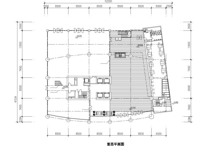 11层酒店办公楼建筑设计CAD方案图（含地下室层设计）_图1