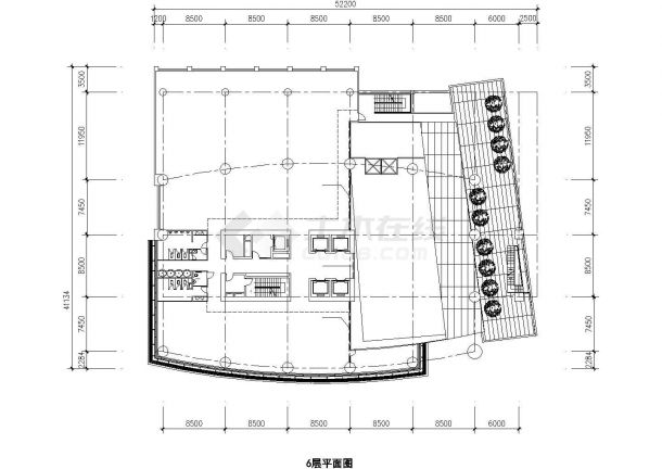 11层酒店办公楼建筑设计CAD方案图（含地下室层设计）-图二