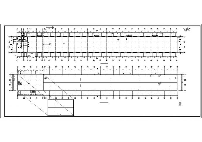 单层饼干生产厂房建筑施工CAD设计图【平立剖 楼梯 卫生间放大图 节点大样图】_图1