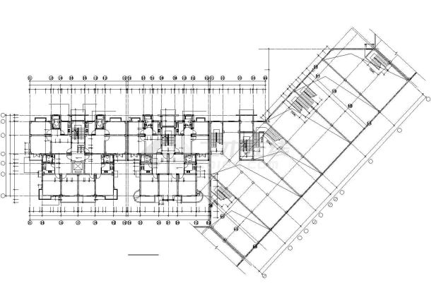 厦门市某居住区5600平米9层框架结构住宅楼全套建筑设计CAD图纸-图二
