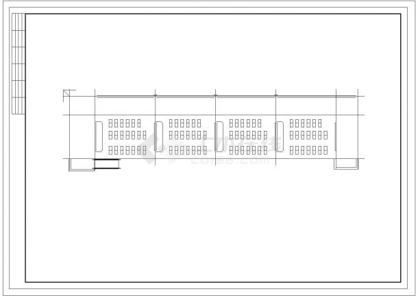 某地现代风格五层办公楼建筑cad图（含效果图、模型）-图二