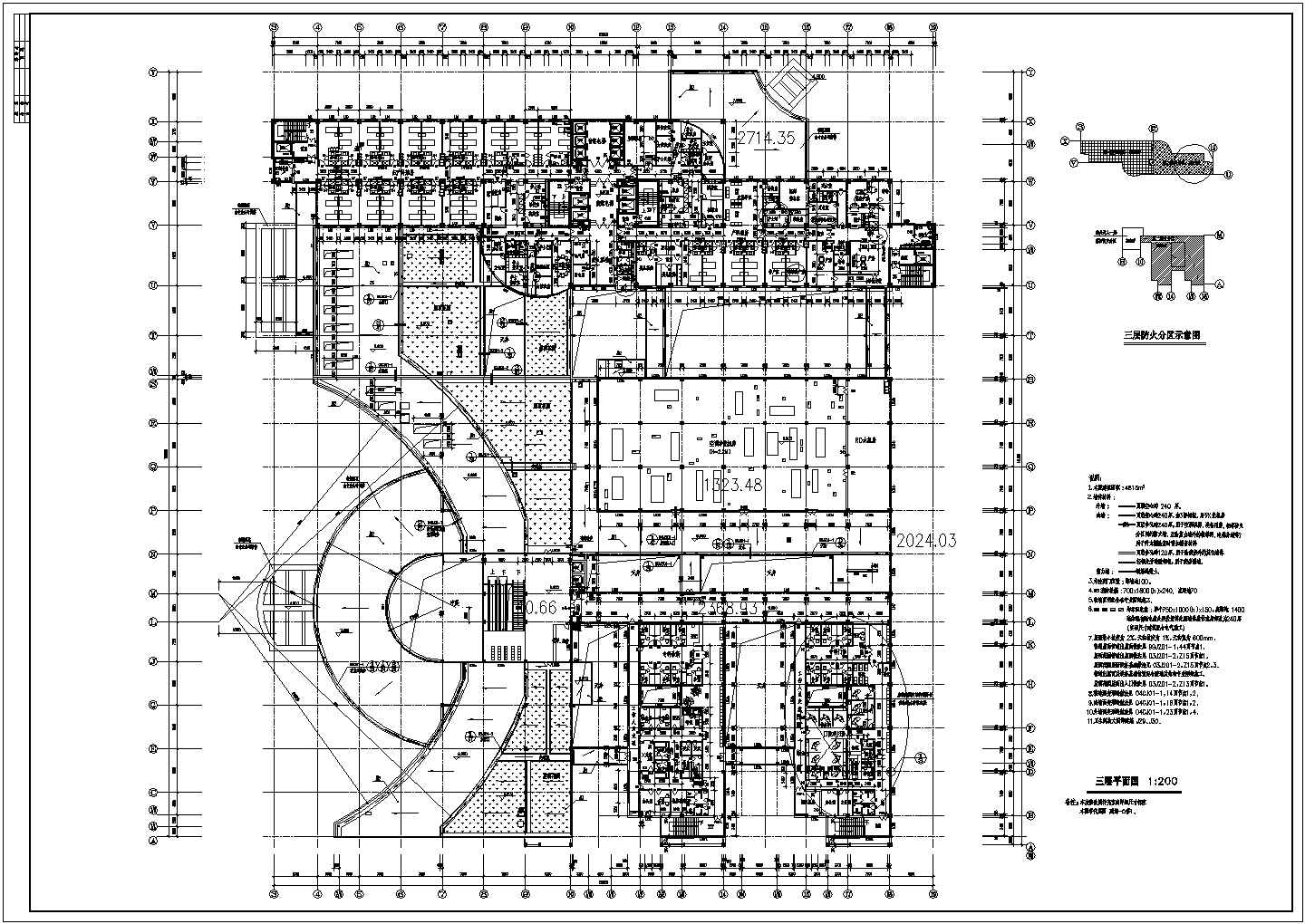 某十层医疗综合楼建筑施工CAD图