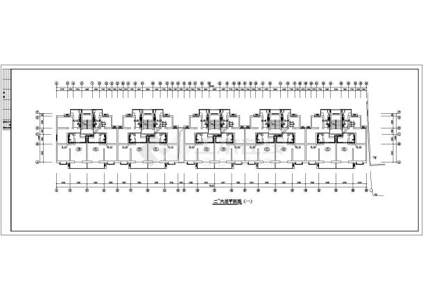 长76.5米宽11.95米6层住宅楼给排水施工图纸（标注明细）-图一