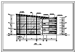 会所设计_某三层高级小区会所建筑施工cad图纸-图二