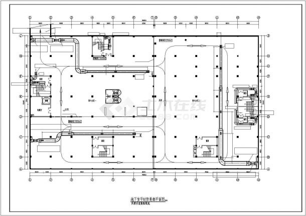 多层商业办公楼空调通风防排烟系统设计施工图-图二