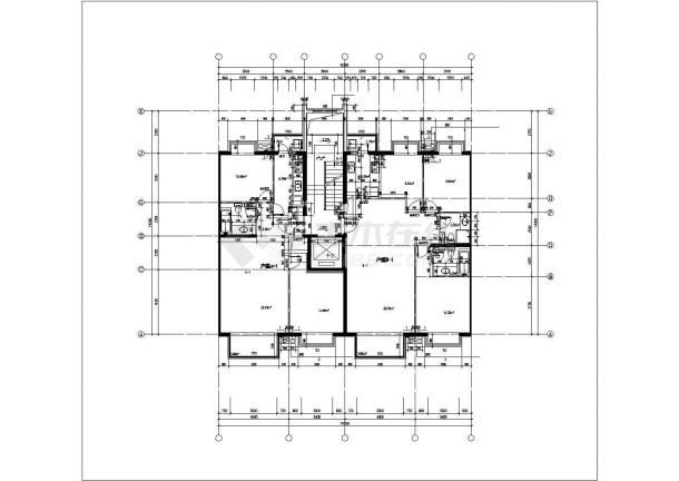 兰州市某居住区95-135平米经典热门户型设计CAD图纸（5张）-图二