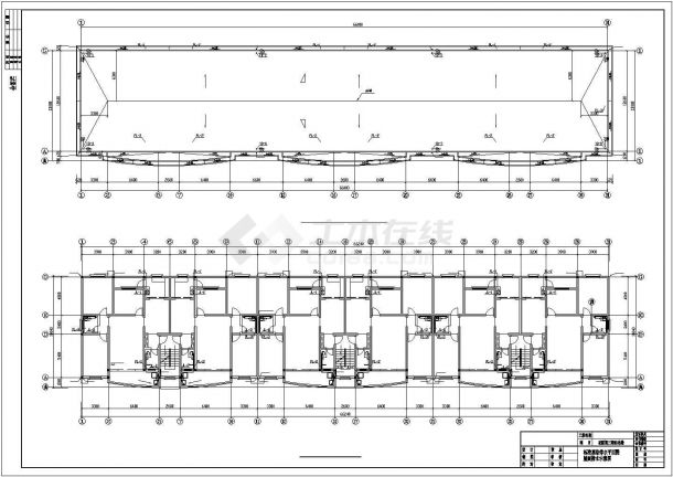长66.24米宽12.84米6层花园住宅楼给排水施工图纸（标注明细）-图二