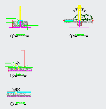 小学室外景观照明配电CAD设计施工图纸完整大样图-图一