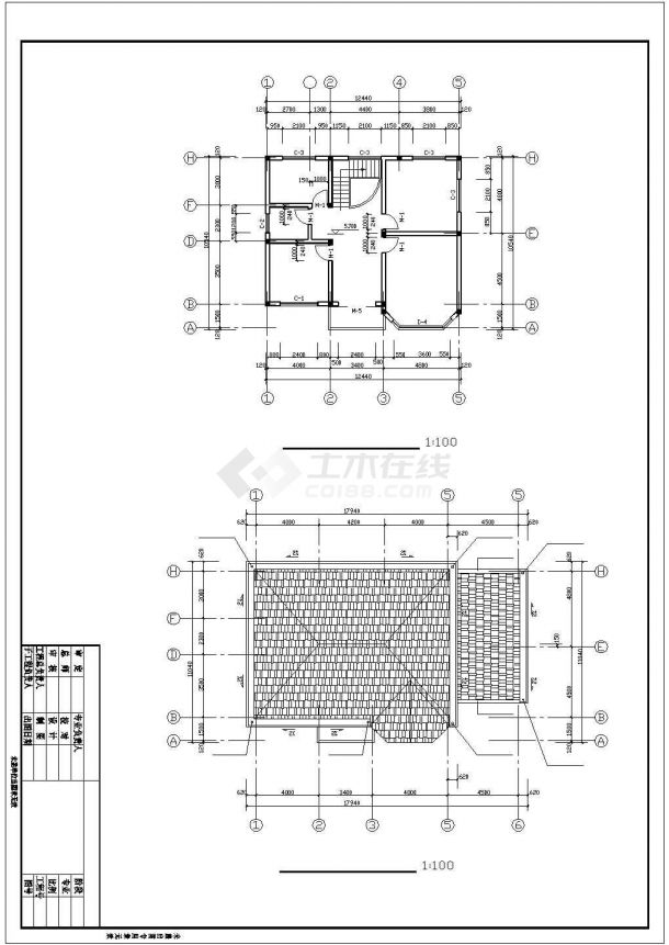【精品】3层砖混私人住宅设计方案CAD图纸-图二