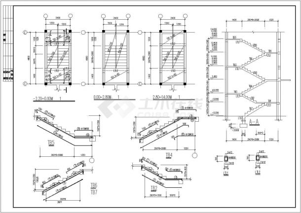 【精品】高档小区六层砌体住宅楼设计方案CAD图纸-图一