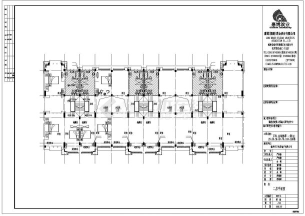 四层石材外墙住宅建筑施工CAD图-图一