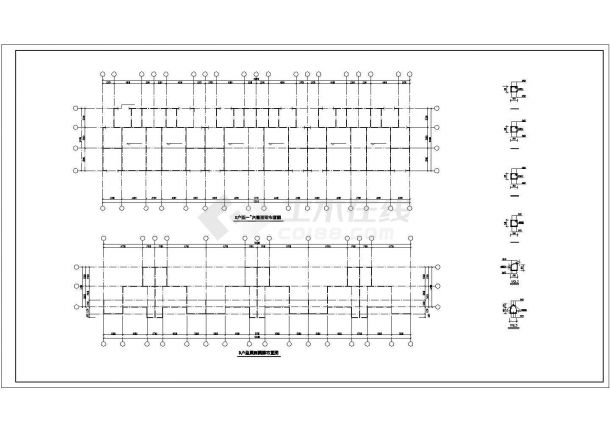 【最新】高级小区跃层砖混单元楼设计方案CAD图纸-图二