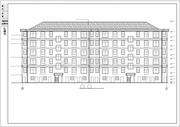 【最新】带架空层砖混住宅专业设计方案CAD图纸-图二