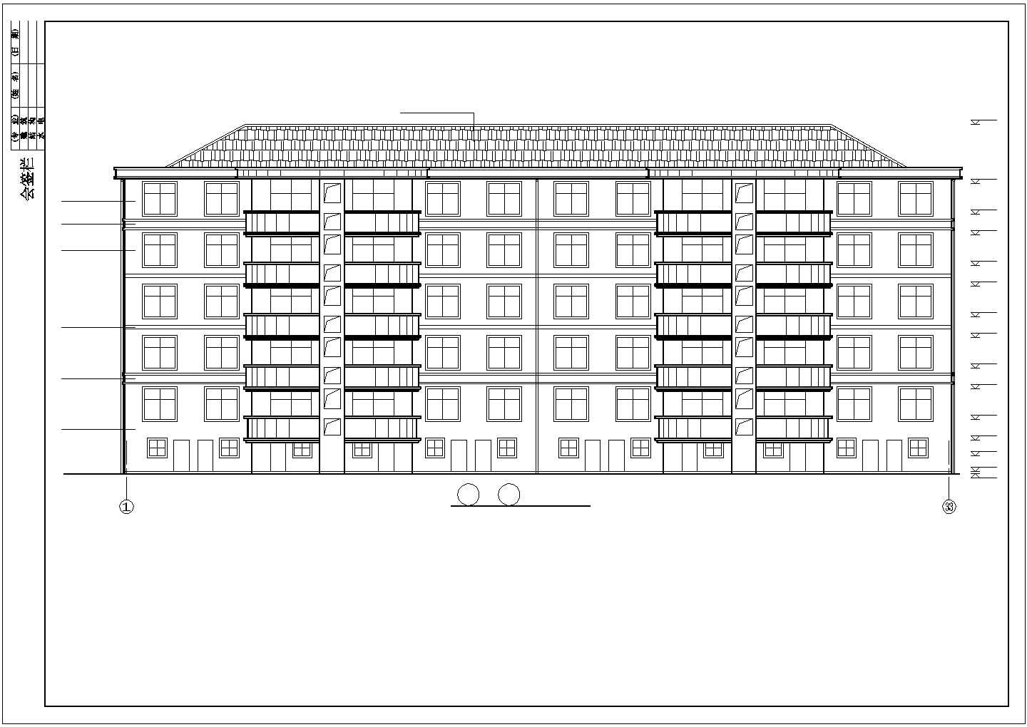 【最新】带架空层砖混住宅专业设计方案CAD图纸