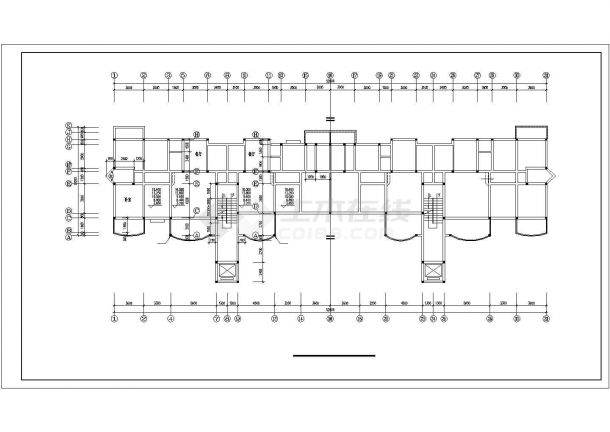 【最新】高级小区七层小户型砖混单元楼设计方案CAD图纸-图一