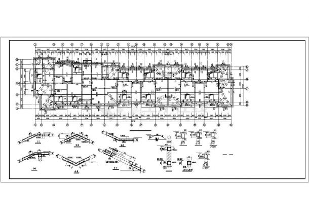 【最新】高级小区六层小住宅楼设计方案CAD图纸-图二
